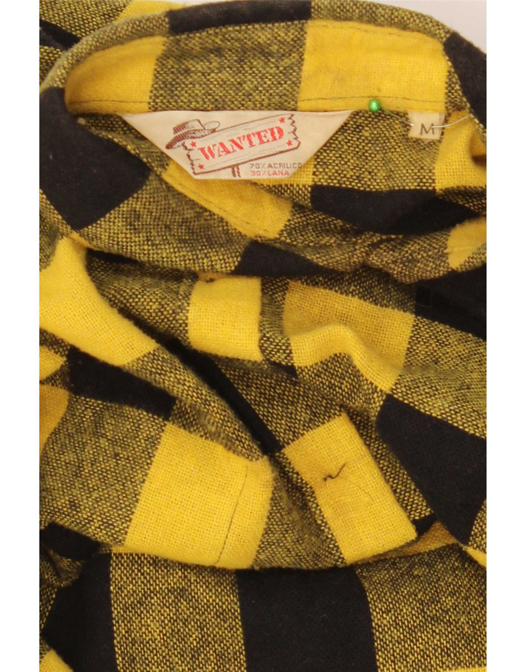 Wanted Chemise Surchemise Homme Vichy Jaune Moyen Acrylique