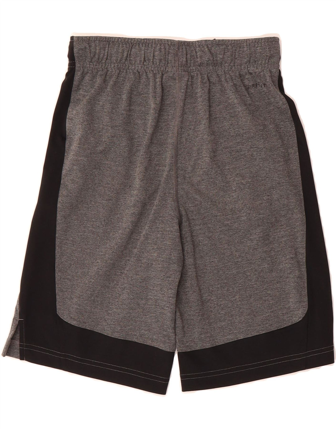 NIKE Boys Dri Fit Sport Shorts 10-11 Years Medium Grey Colourblock Vintage Nike and Second-Hand Nike from Messina Hembry 