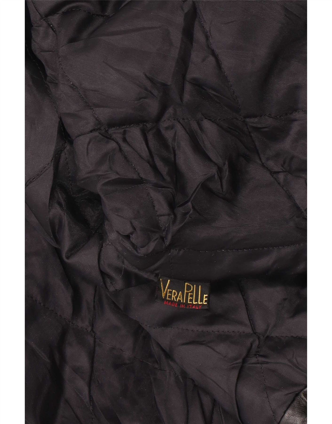 Jaqueta de couro feminina vintage UK 14 grande preta