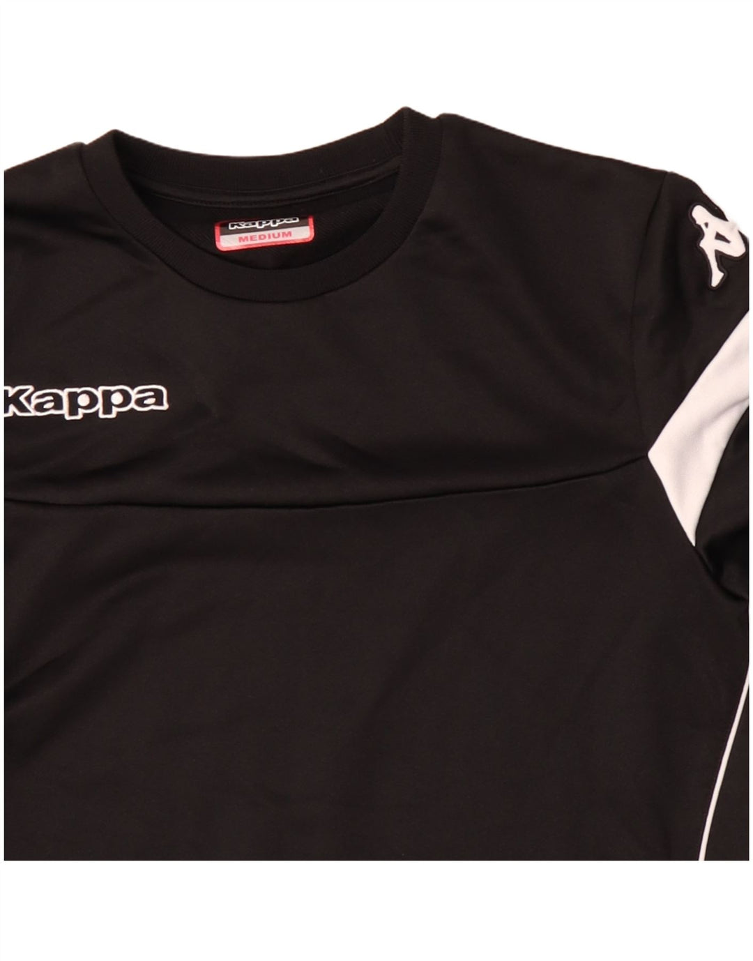 Kappa Mens Graphic Sweatshirt Jumper Medium Black Colourblock Polyester