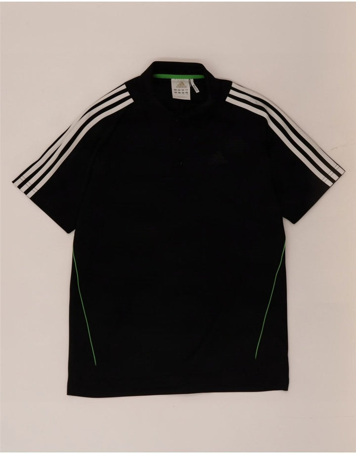 Adidas Mens Climacool Polo Shirt Small Black Polyester