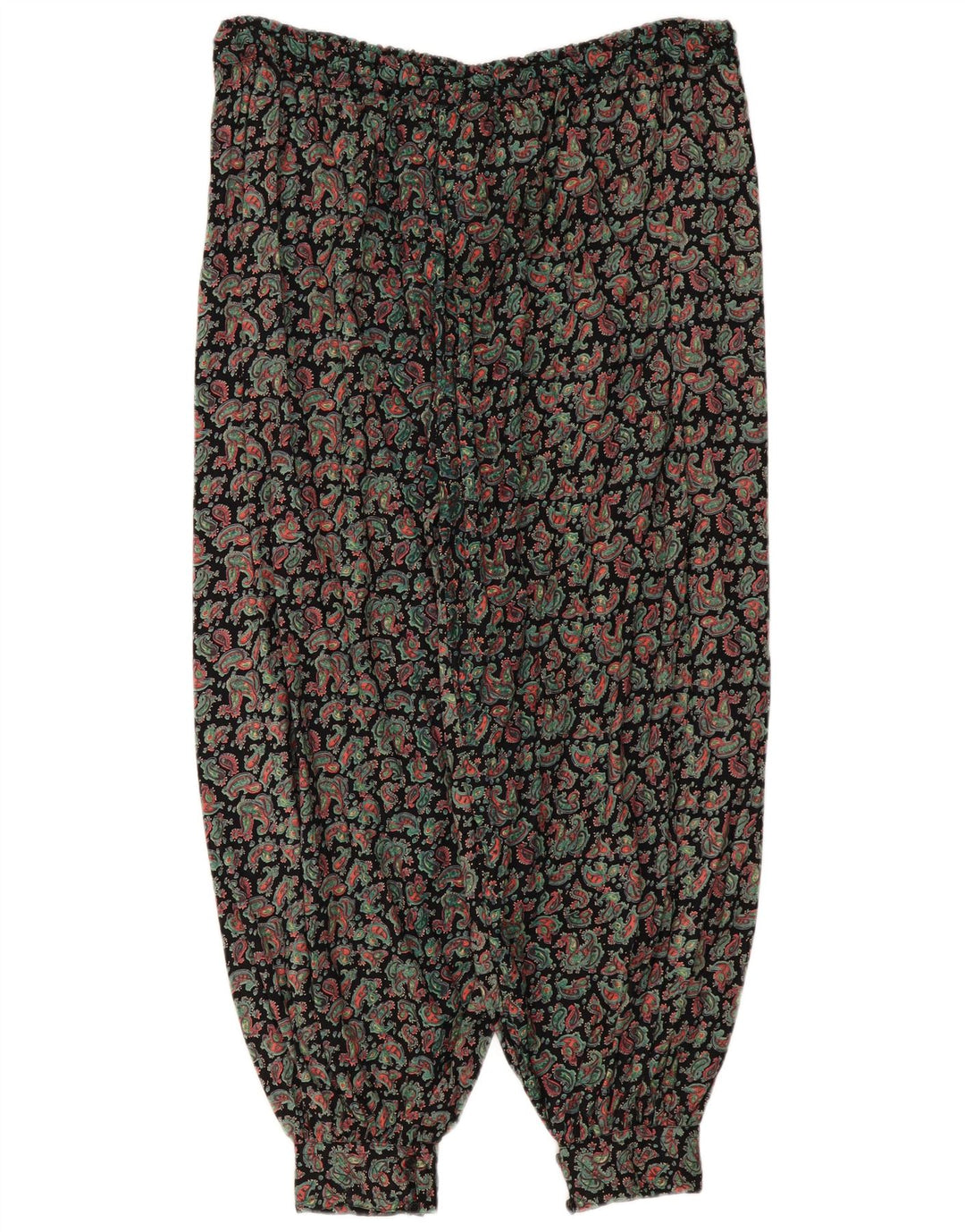 Vintage Womens Harem Trousers One Size W36 L28 Multicoloured Paisley