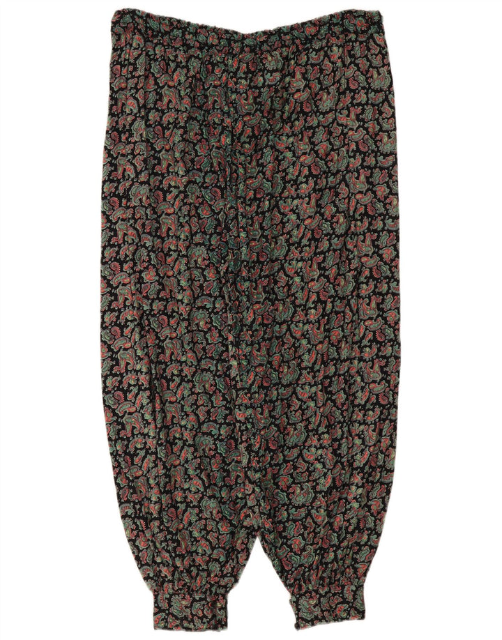 Vintage Womens Harem Trousers One Size W36 L28 Multicoloured Paisley