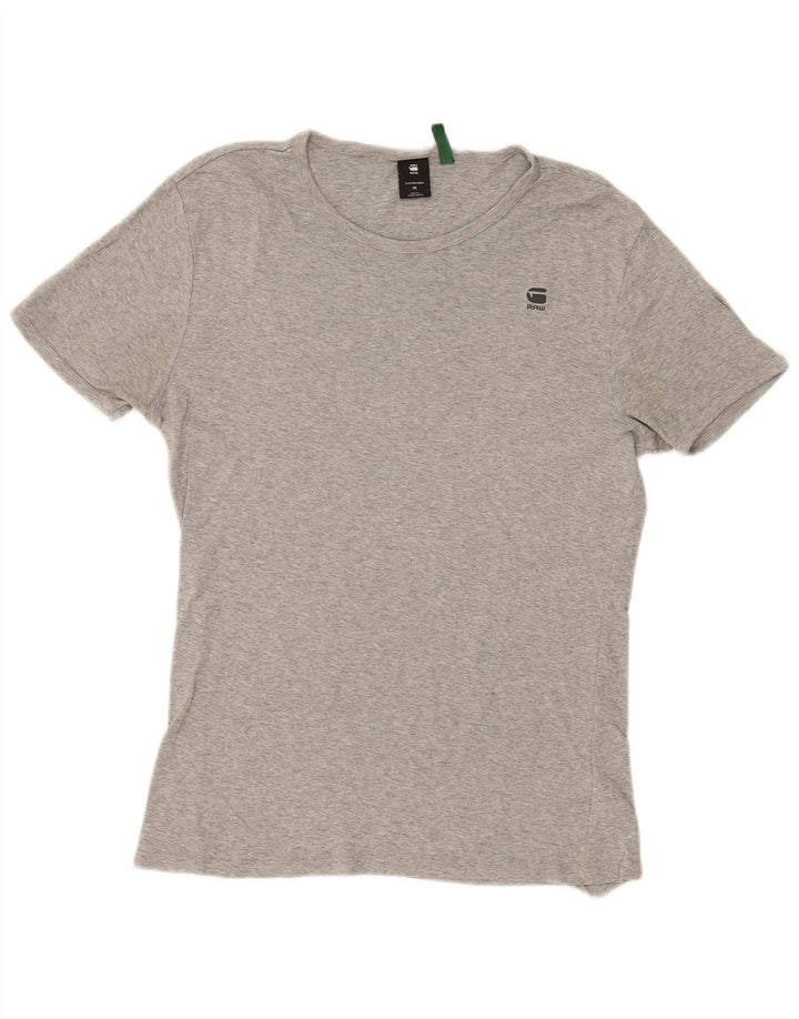 G-Star Herre T-shirt Top Medium Grey Flecked Bomuld
