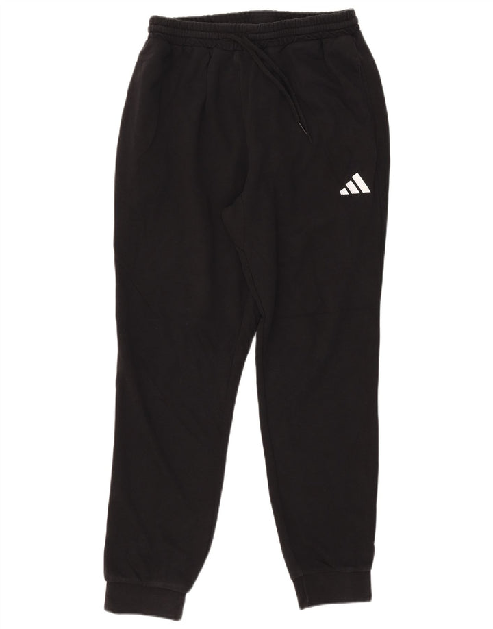 Adidas Mens Tracksuit Trousers Joggers Medium Black Cotton