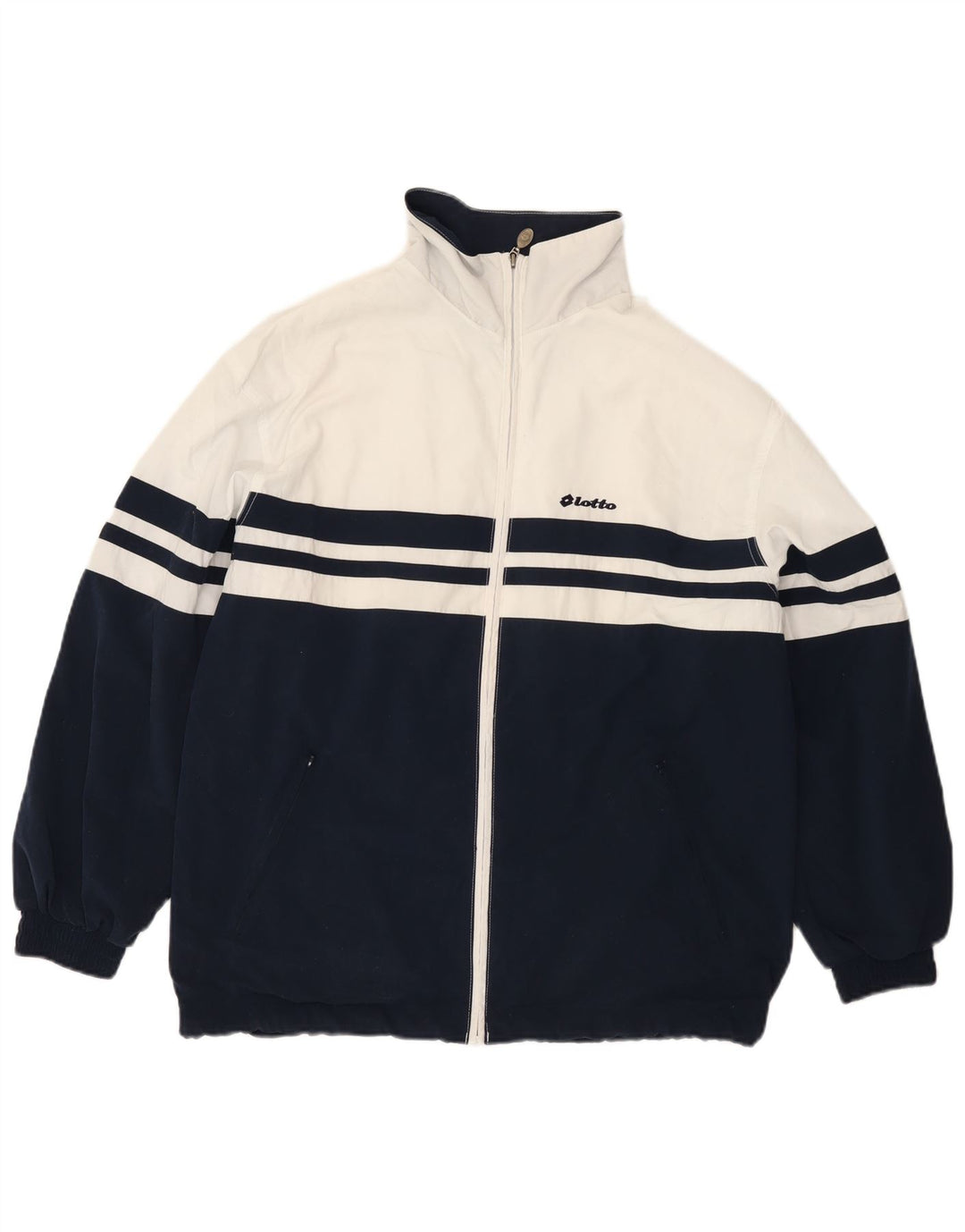 Lotto Træningsdragt til mænd Topjakke XL Marineblå Colourblock Polyester