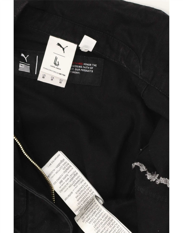 Puma Womens Jumpsuit UK 6 XS Black Cotton
