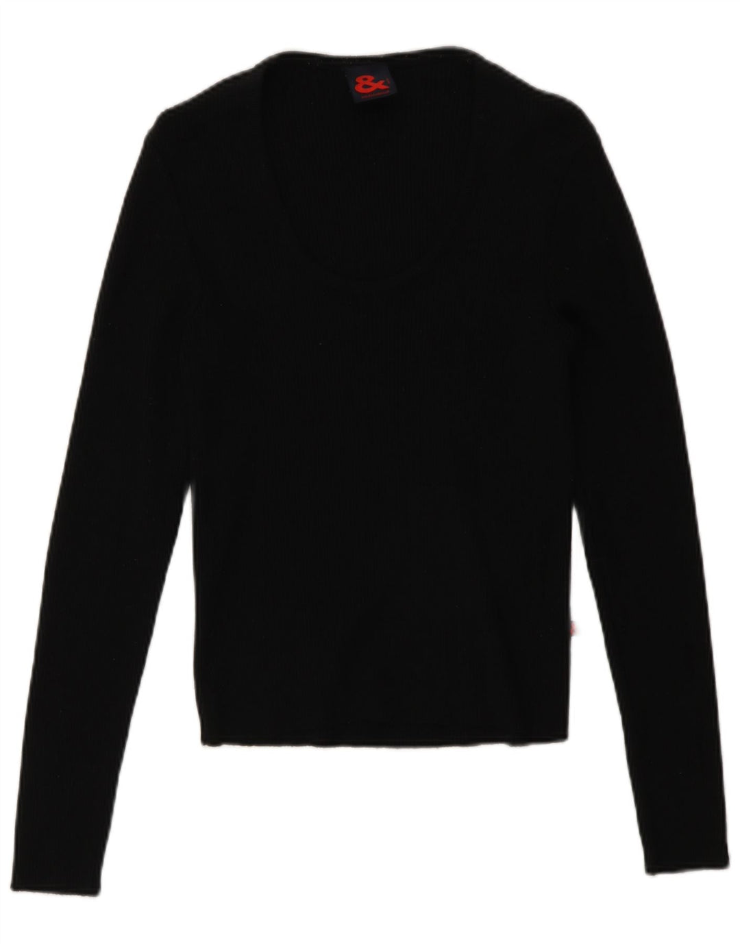 Dolce & Gabbana Womens Top Long Sleeve IT 46 Large Black Merino Wool