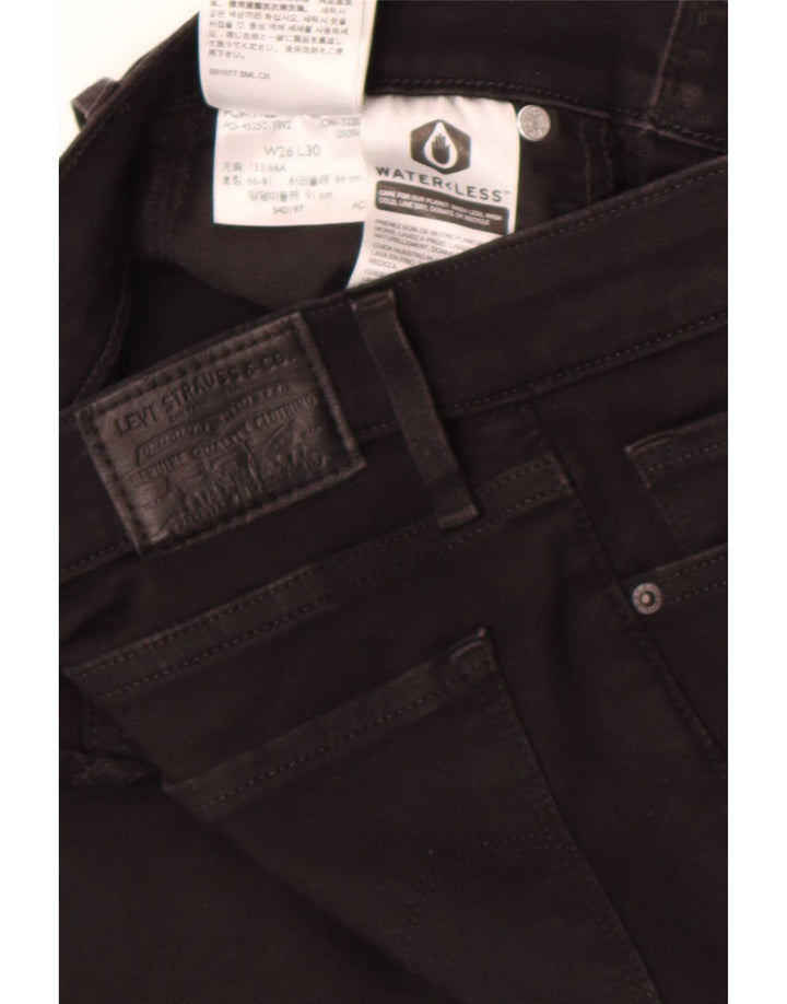 Levi's Womens 312 Shaping Slim Jeans W26 L30 Sort bomuld