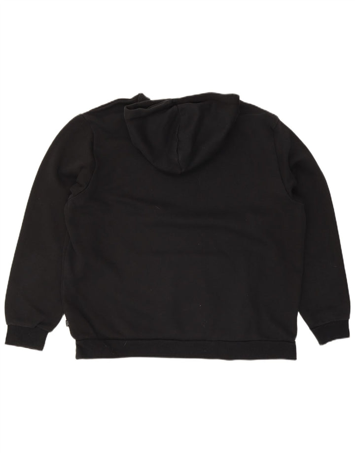 PUMA masculino gráfico moletom com capuz 2XL algodão preto