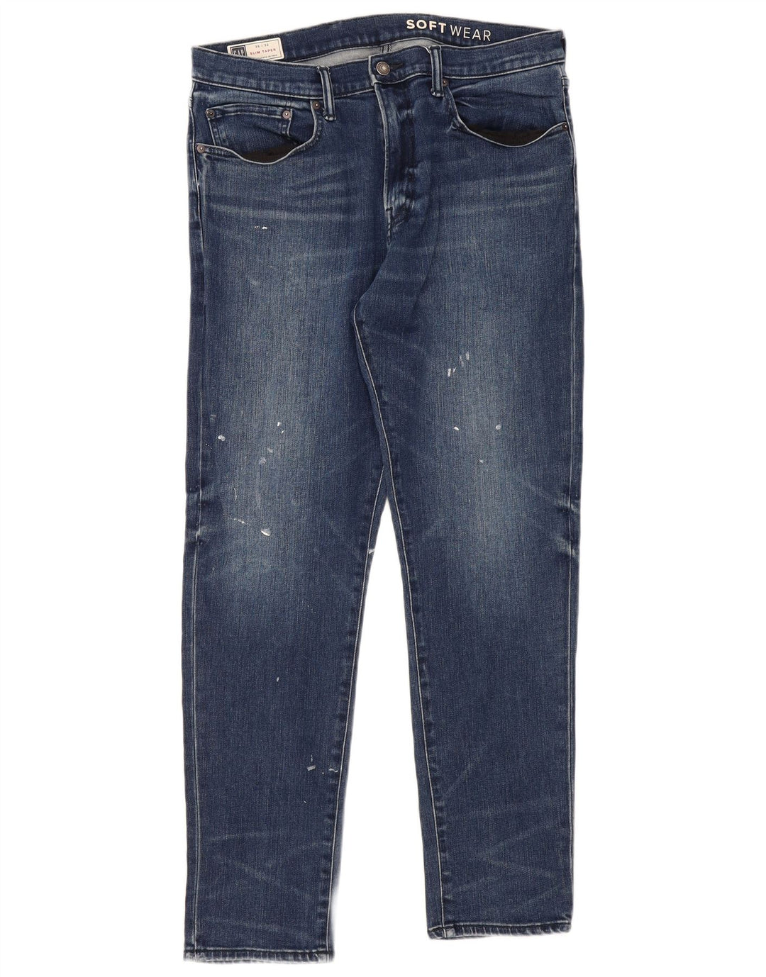 Gap Mens Slim Tapered Jeans W36 L32 Blue Cotton