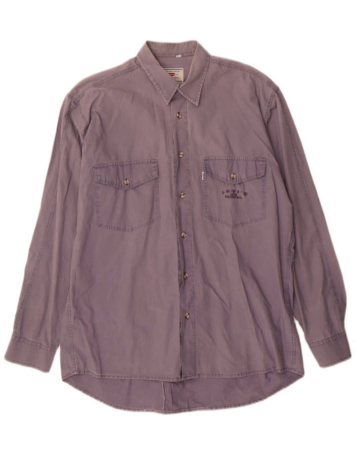 Cămașă Levi's pentru bărbați din bumbac violet mediu