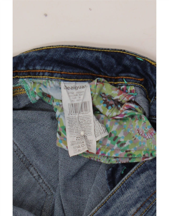 DESIGUAL Womens Straight Jeans W30 L32 Blue Cotton Vintage Desigual and Second-Hand Desigual from Messina Hembry 