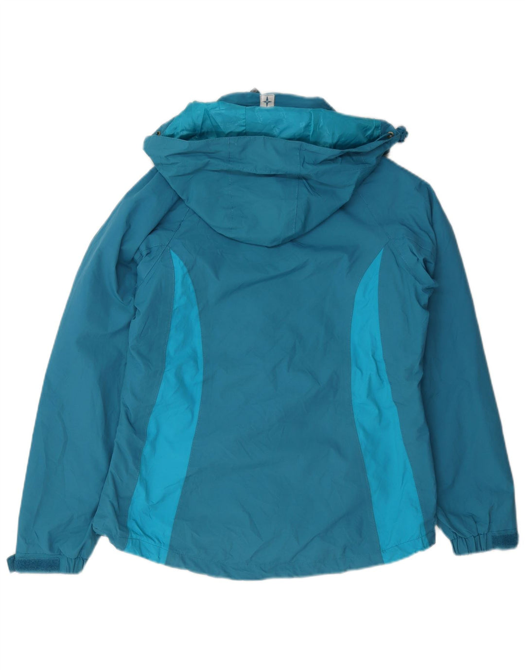 Mountain Warehouse Dame Isoory Regnjakke med hætte UK 12 Medium Blue Nylon