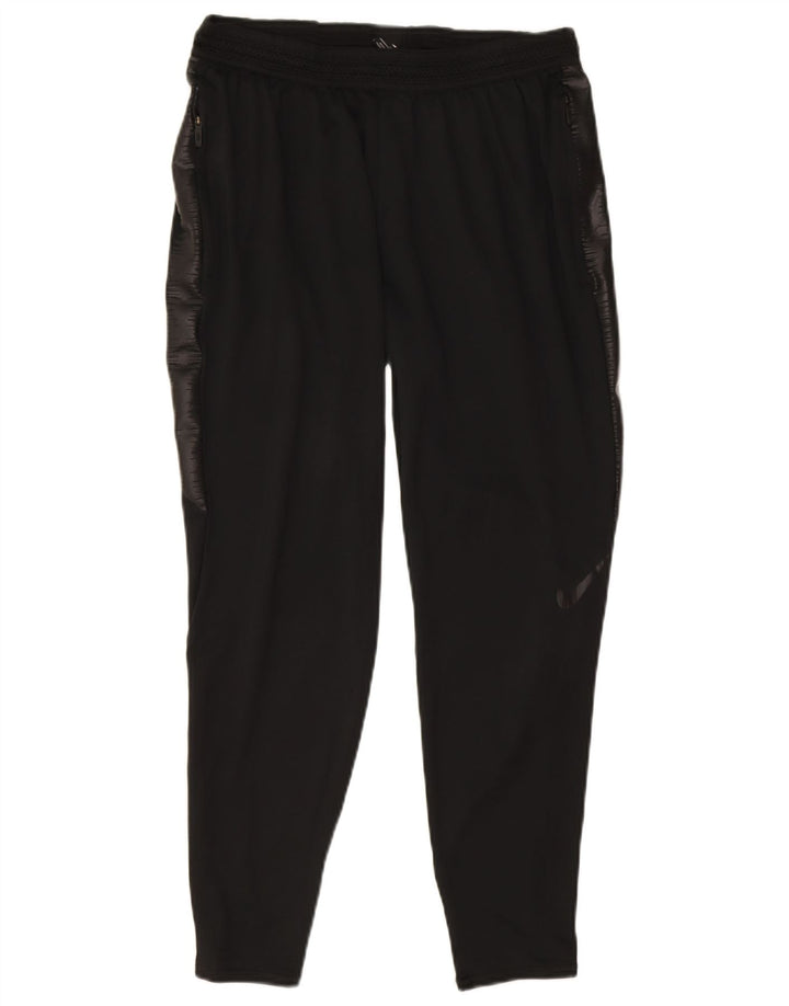 Nike Dame Dri Fit træningsdragt Bukser UK 12 Medium Sort Polyester