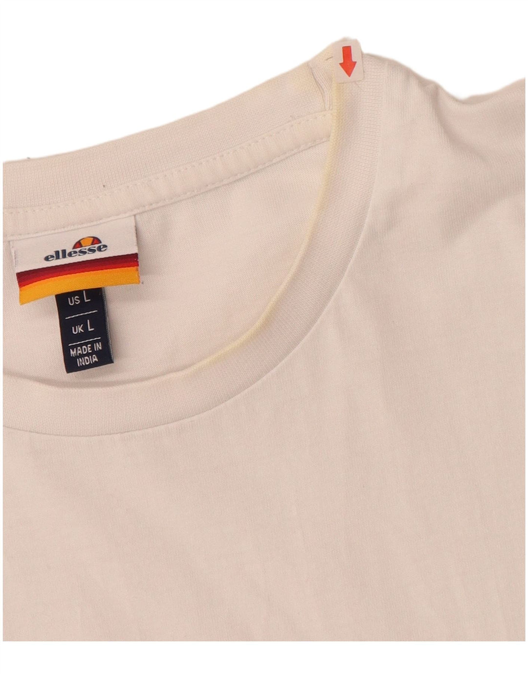 ELLESSE Mens Graphic T-Shirt Top Large White