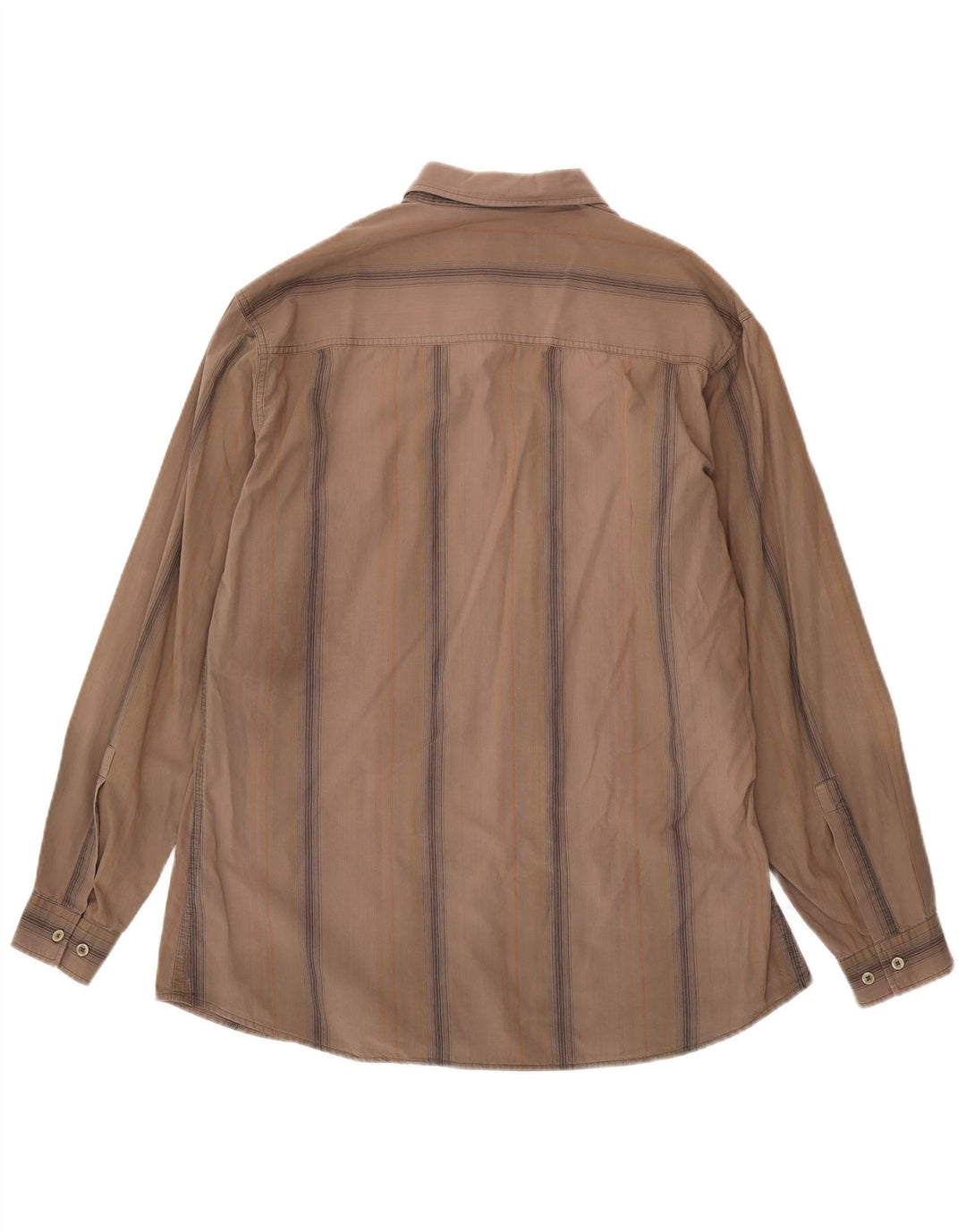 Marlboro Classics herreskjorte 2XL brunstribet bomuld