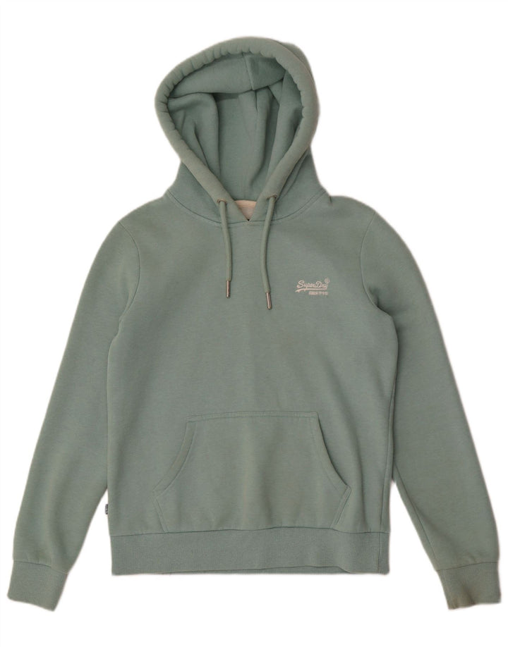 Superdry Womens Oversized fuld træningsdragt UK 10 Lille grøn bomuld