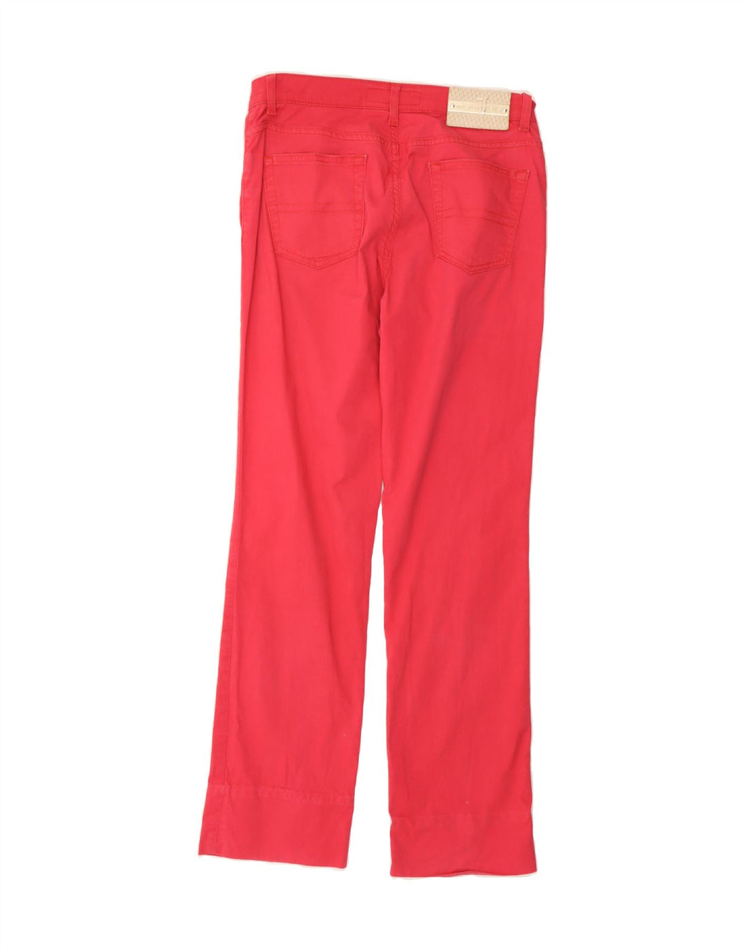 TRUSSARDI Womens Straight Jeans W28 L30 Red Cotton Vintage Trussardi and Second-Hand Trussardi from Messina Hembry 