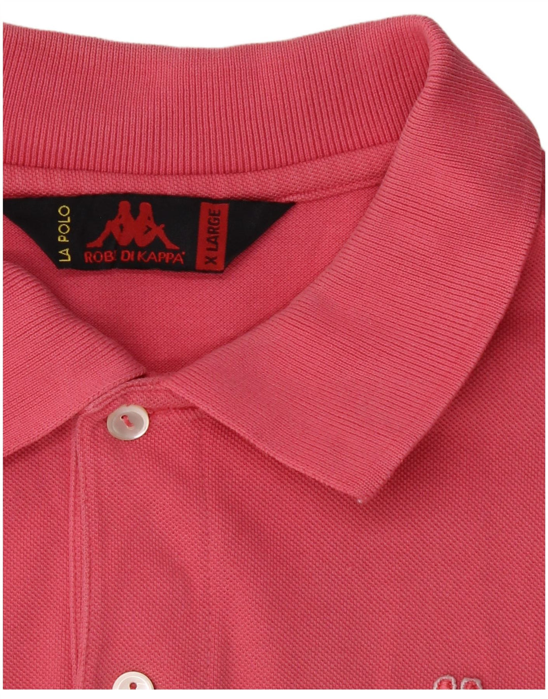 KAPPA Mens Polo Shirt XL Pink Cotton