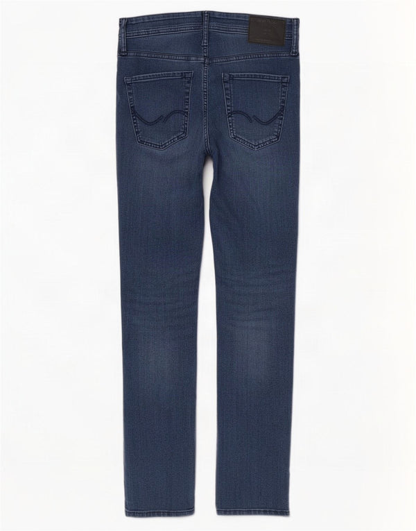 Jack & Jones Mens GLENN Slim Jeans W29 L30 Navy Blue Cotton