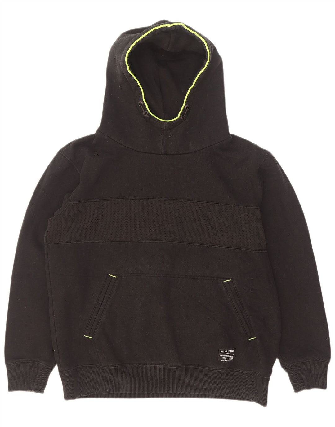 Jack & Jones Herren Kapuzenpullover XL Schwarz Polyester