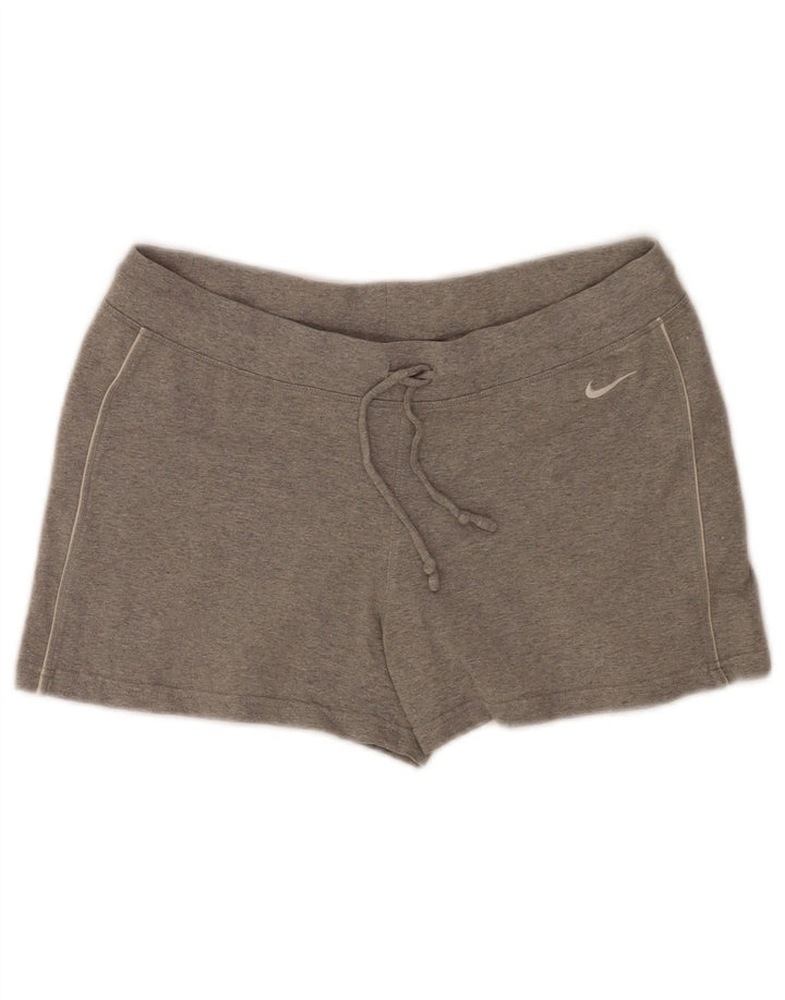 Nike Womens Regular Sport Shorts UK 10/12 Medium Grey