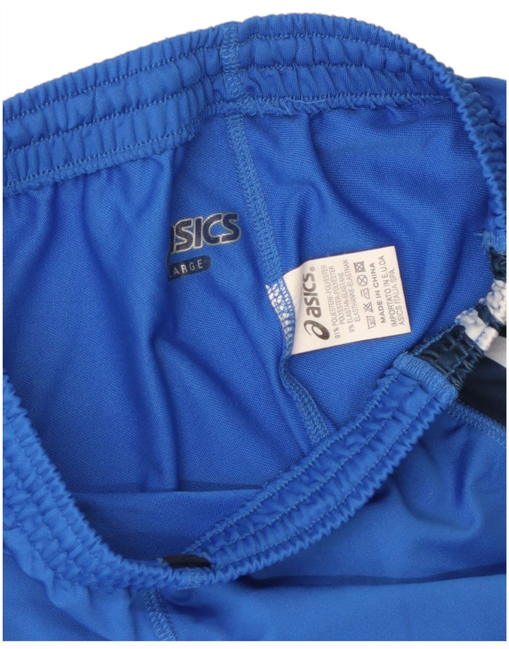 Asics Mens Sport Shorts Large  Blue Colourblock Polyester