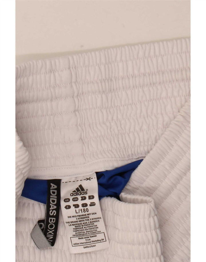 Adidas Mens Boxing Sport Shorts Large Blue Colourblock Polyester