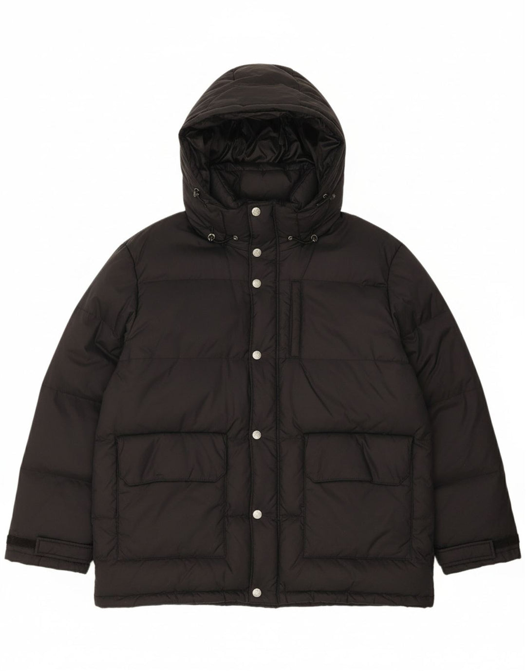 INVICTA Mens Hooded Padded Jacket UK 42 XL Black Polyester