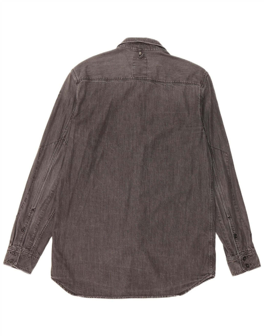 Cămașă G-Star pentru bărbați din denim mare, gri bumbac