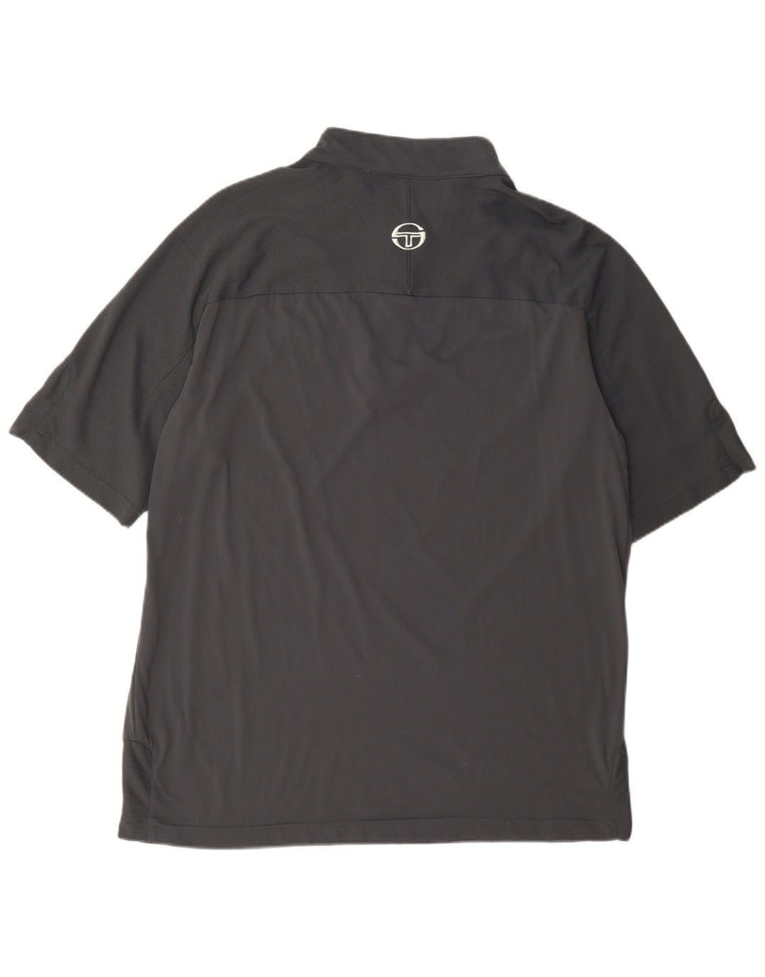 Sergio Tacchini T-shirt med lynlås til mænd XL Grå