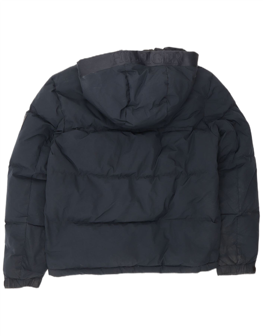 Tommy Hilfiger Ανδρικό μπουφάν με κουκούλα UK 38 Medium Navy Blue Polyester