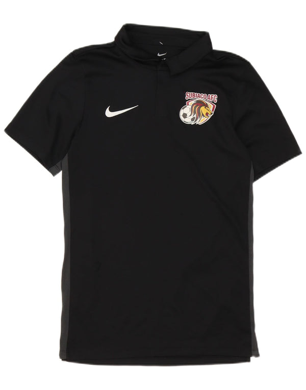 Ανδρικό γραφικό πόλο μπλουζάκι Nike Dri Fit, μικρό μαύρο χρώμα