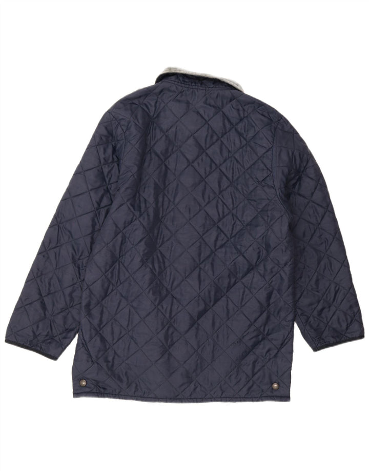 Barbour muška prošivena jakna UK 40 Large tamnoplavi najlon