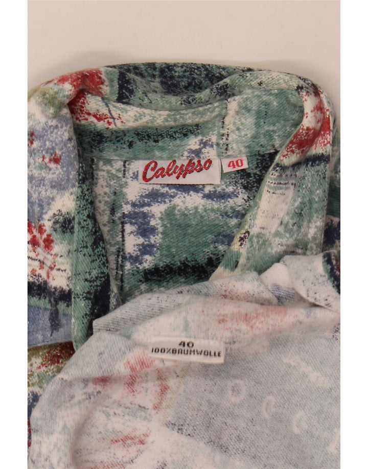 Calypso Herre flannelskjorte str. 40 Medium Flerfarvet Patchwork Bomuld