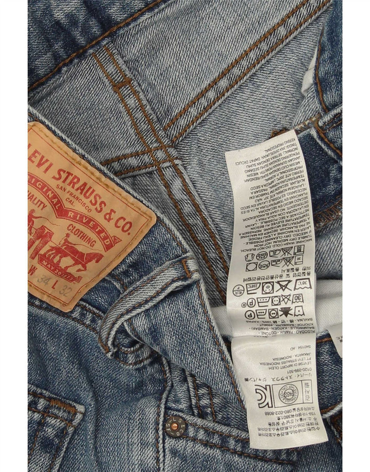 Levi's Uomo 527 Jeans Bootcut W34 L32 Cotone Blu