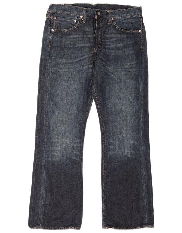 Levi's Mens 527 Bootcut Jeans W34 L30 Navy Blue Cotton