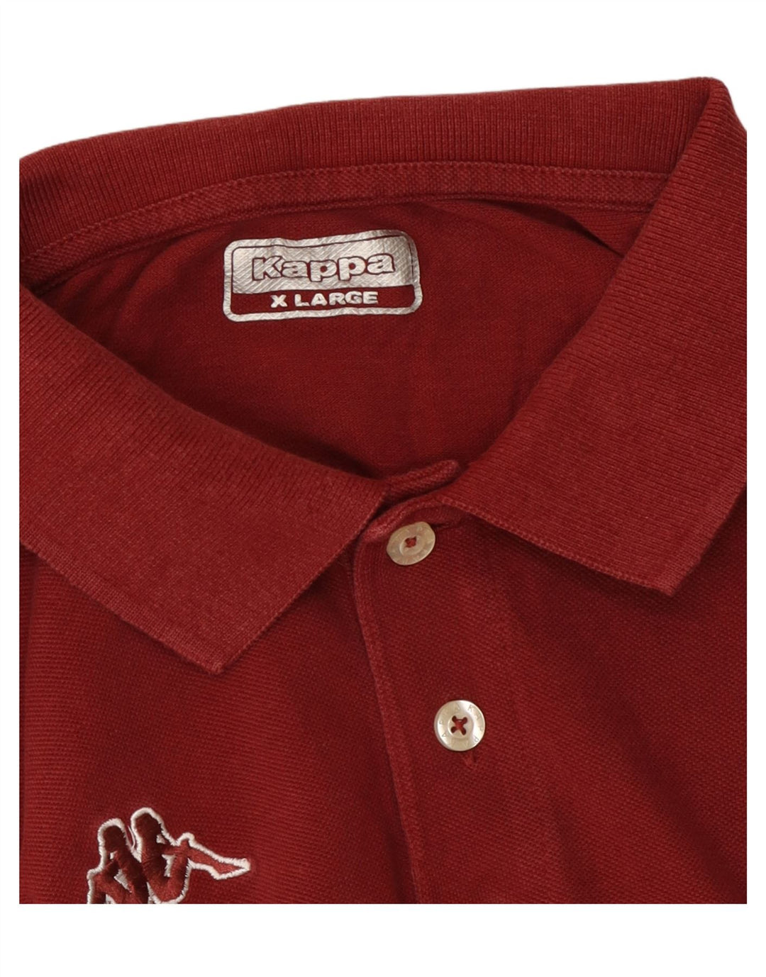 Kappa Mens Polo Shirt XL Burgundy