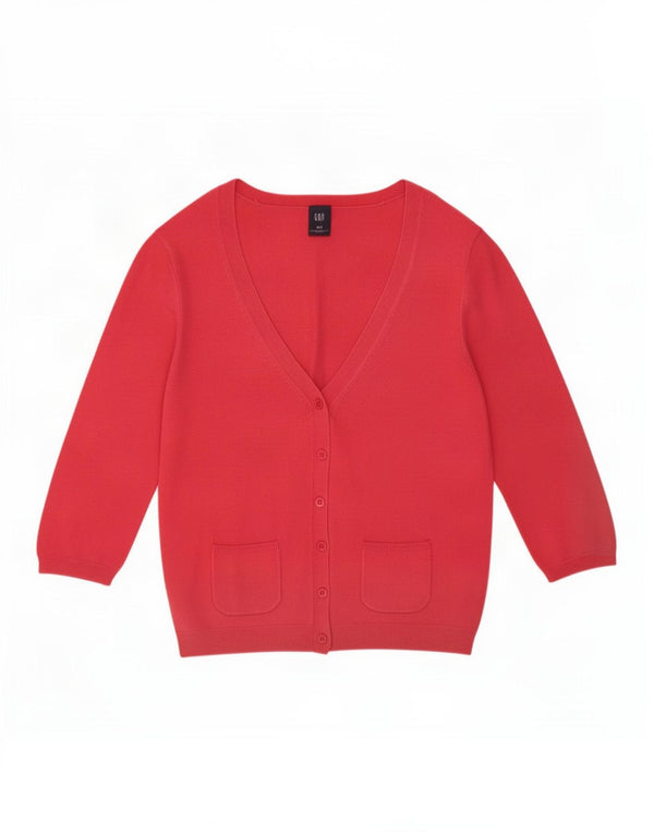 Gap Cardigan à manches 3/4 pour femme UK 10 Petite rayonne rose