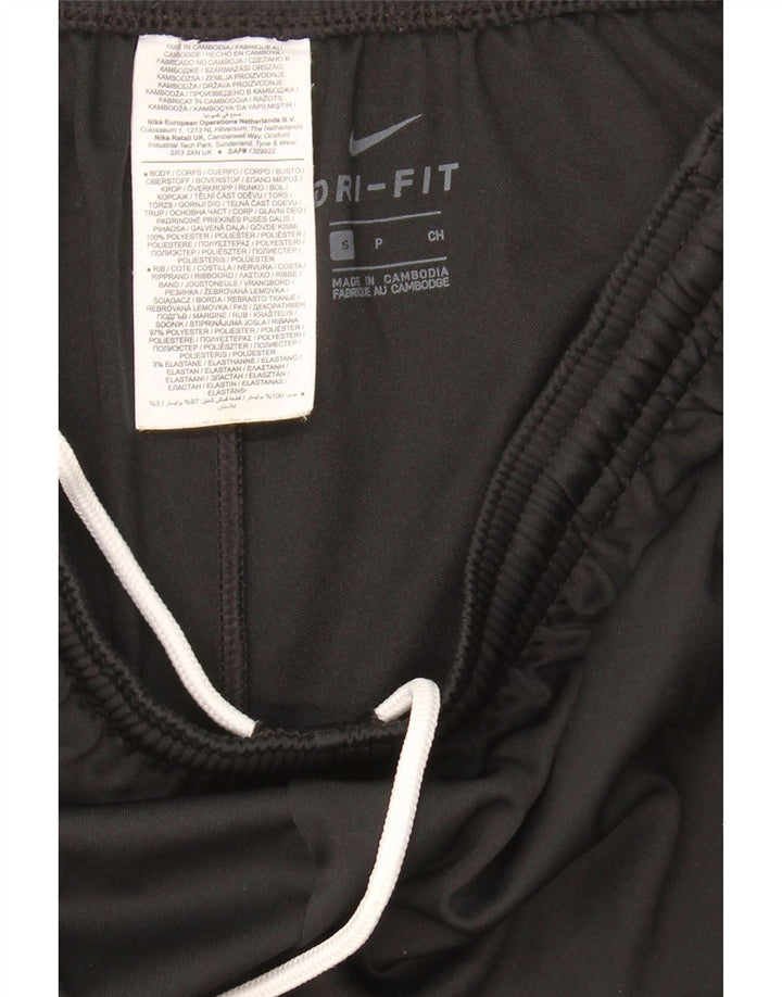 NIKE Mens Dri Fit Tracksuit Trousers Small  Black Polyester