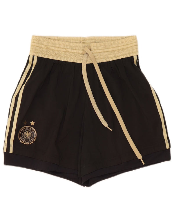 Adidas Herre Deutscher Fussball Bund Sports Shorts Small Black Colourblock