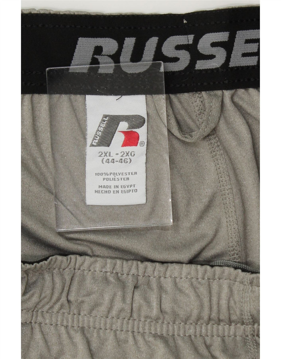 RUSSELL ATHLETIC Mens Sport Shorts 2XL  Grey Polyester Vintage Russell Athletic and Second-Hand Russell Athletic from Messina Hembry 