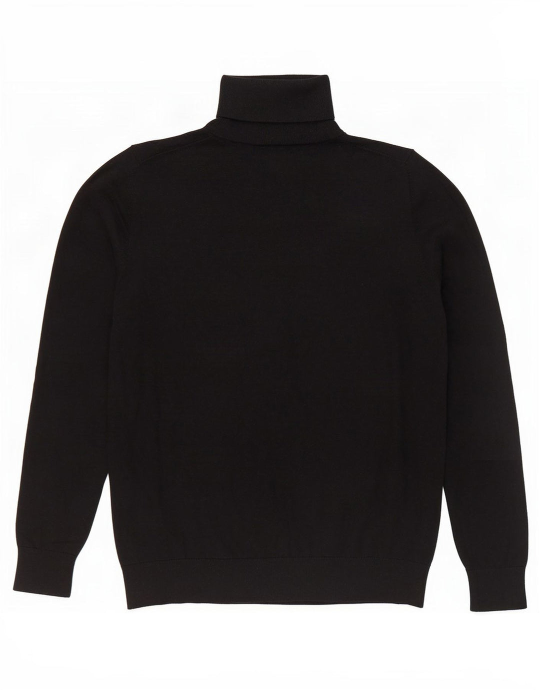 Massimo Dutti Damen-Pullover mit Rollkragen, Gr. 14, Größe L, schwarze Seide