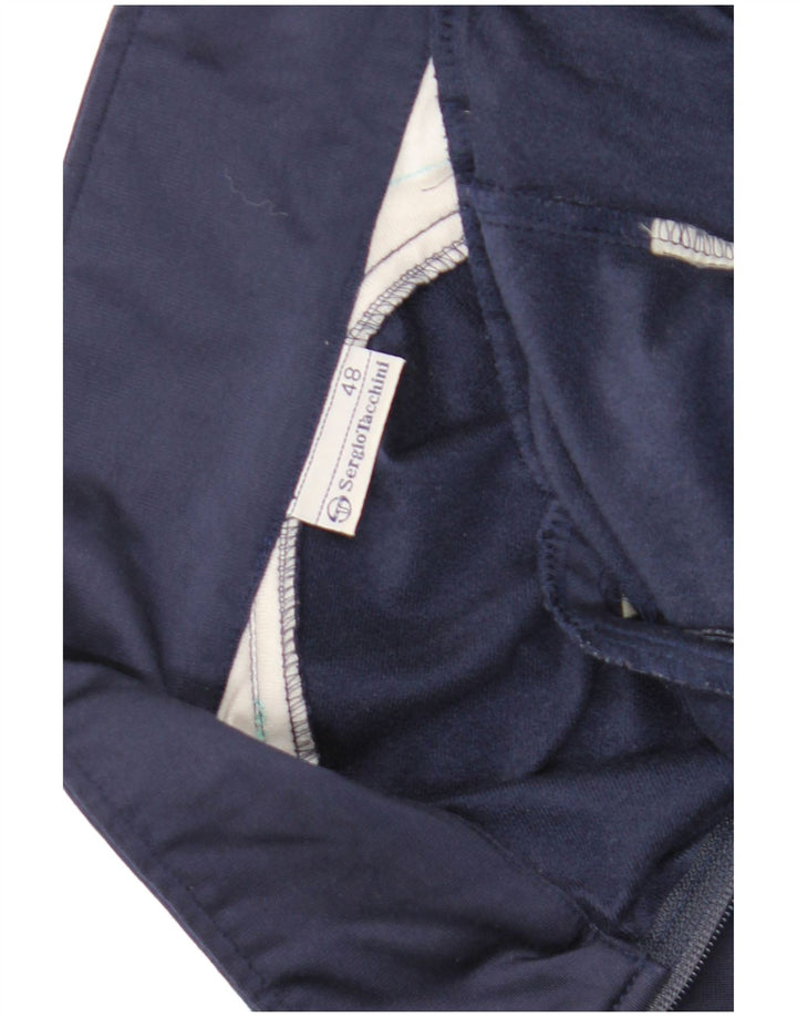 Sergio Tacchini Mens Tracksuit Top Jacket IT 48 Medium Navy Blue