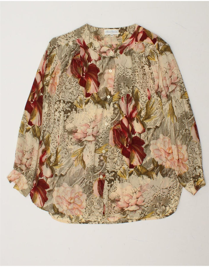 VINTAGE Womens Shirt Blouse EU 46 XL Multicoloured Floral Vintage Vintage and Second-Hand Vintage from Messina Hembry 
