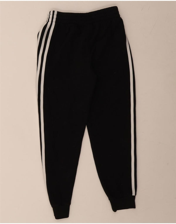 Adidas Boys Tracksuit Trousers Joggers 10-11 Years Medium Black Cotton