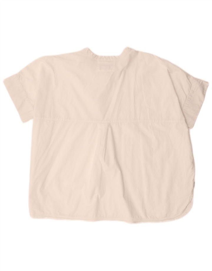 Woolrich Γυναικεία Μπλούζα Oversized Top UK 14 Medium White