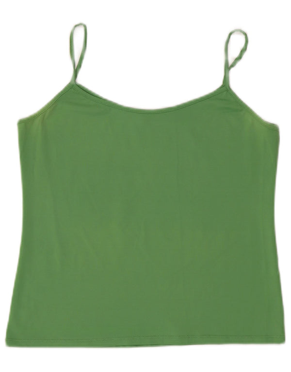Zara Damen Crop Cami Top UK 14 Large Grün
