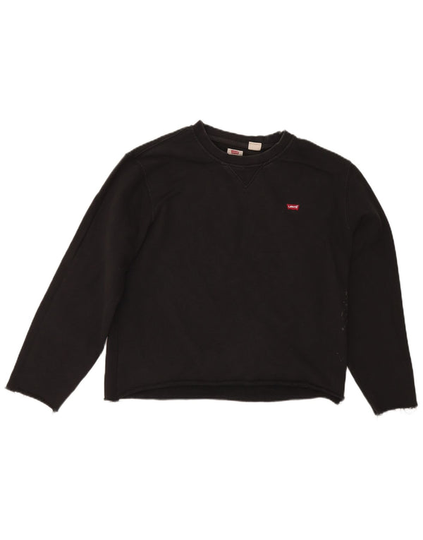 Levi's Dame Standard Oversized Sweatshirt Jumper UK 14 Medium Sort